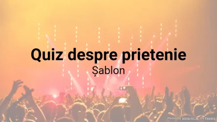 Șablon de quiz despre prietenie