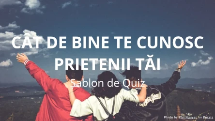 Cât de bine te cunosc prietenii tăi Șablon de Quiz