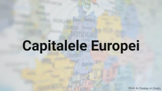 Quiz despre capitalele europene