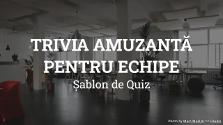 Șablon de Quiz Trivia pentru Echipe