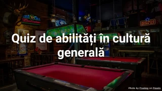 Quiz de Cultură Generală II - Provocare de Nivel Mediu