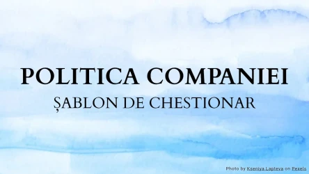 Șablon de chestionar privind politica companiei