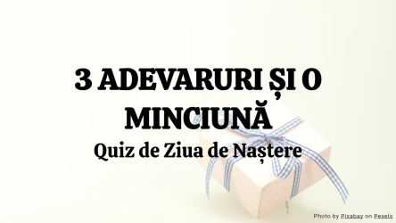 3 Adevăruri și o Minciună – Șablon de Quiz de Ziua de Naștere