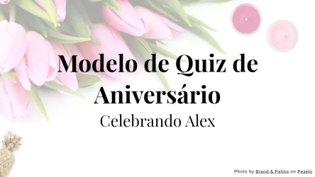 Modelo de Quiz de Aniversário