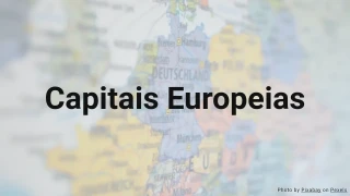 Quiz sobre Capitais Europeias