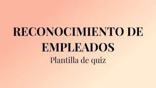Plantilla de quiz de reconocimiento de empleados