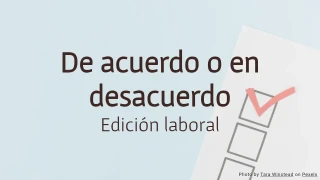 De acuerdo o en desacuerdo: Plantilla de encuesta laboral