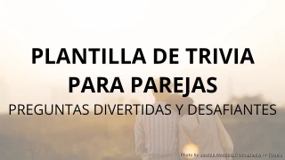 Plantilla de Trivia para Parejas