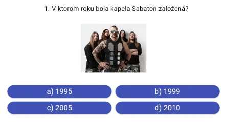 kvíz o švedskej kaprle sabaton
