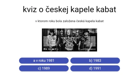 kviz o české kapele kabat