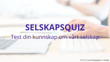 Kunnskapsquiz for Selskapet Mal