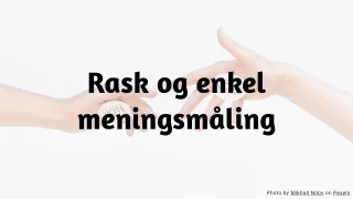 Rask og enkel meningsmåling – quizmal