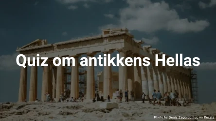 Quiz om antikkens Hellas (Flervalg)