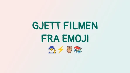 Gjett filmen fra emoji-quiz
