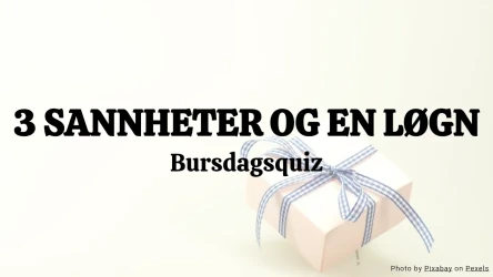 3 Sannheter og en Løgn – Bursdagsquiz-mal