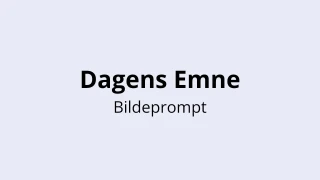 Dagens Emne Quiz Mal - Bildeprompt