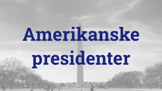 Quiz om amerikanske presidenter