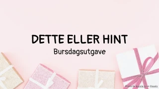 Dette eller Hint: Bursdagsquiz-mal