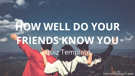 How well do your friends know you Quiz Template