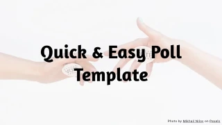 Quick & Easy Poll Quiz Template