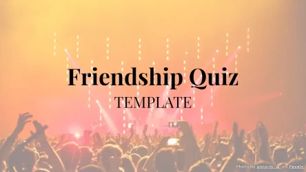 Friendship Quiz Template