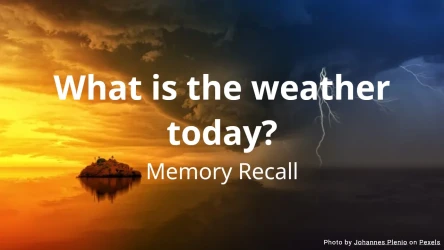 Weather Vocabulary Quiz - Memory Recall