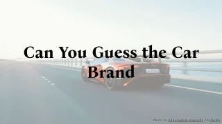 Can You Guess the Car Brand Quiz