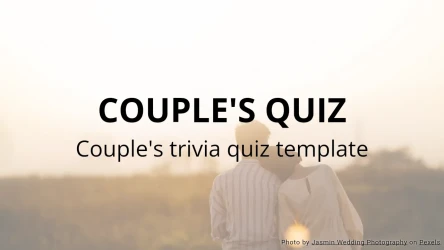 Couple's Trivia Quiz Template