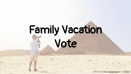Family Vacation Vote Template
