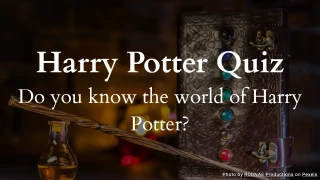 Harry Potter Quiz - Multiple Choice Questions
