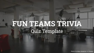 Teams Trivia Quiz Template